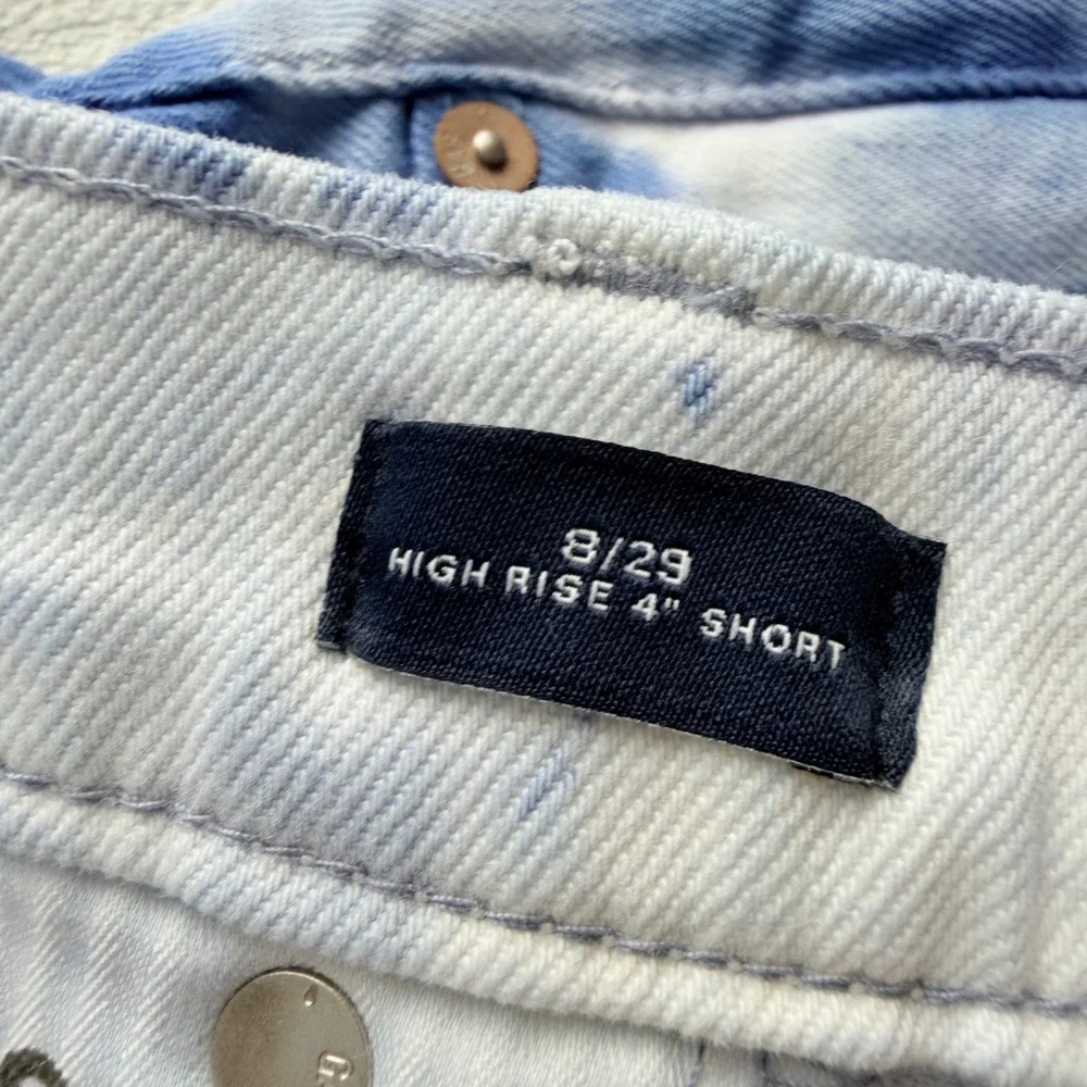 GAP Denim Women's Blue White Tie Dye High Rise 4